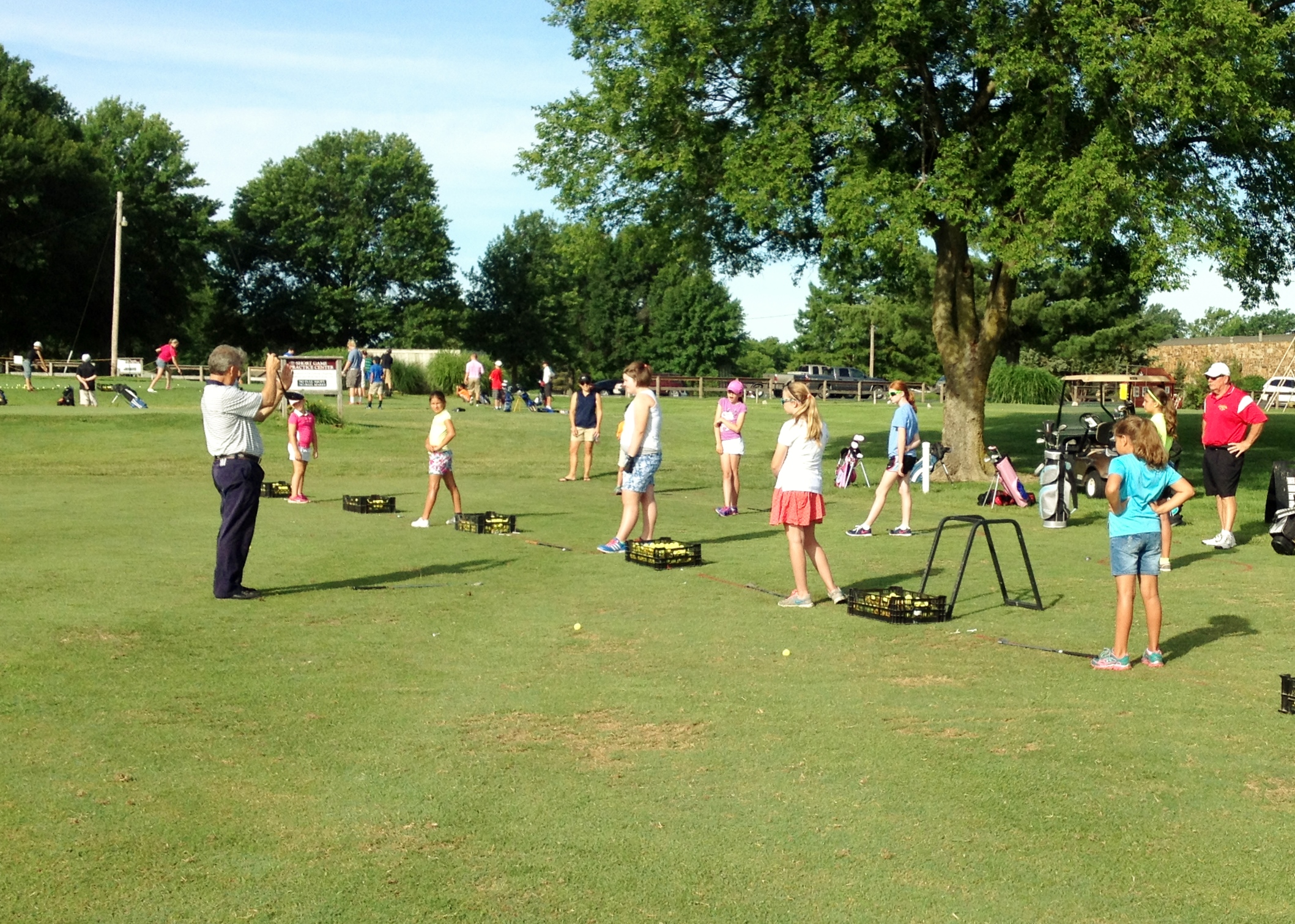 Junior Golfers on the range 